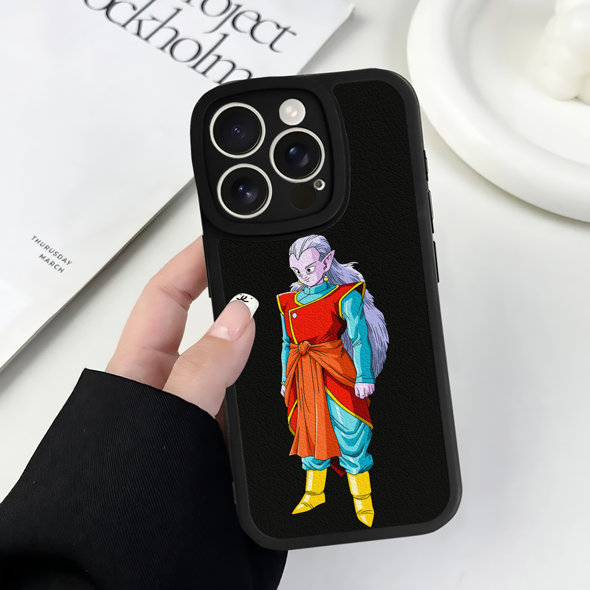 （画像用） ドラゴンボール DRAGON BALL 【iPhone 16シリーズ対応】シリコンスマホケース（レザー調） 材質：シリコン